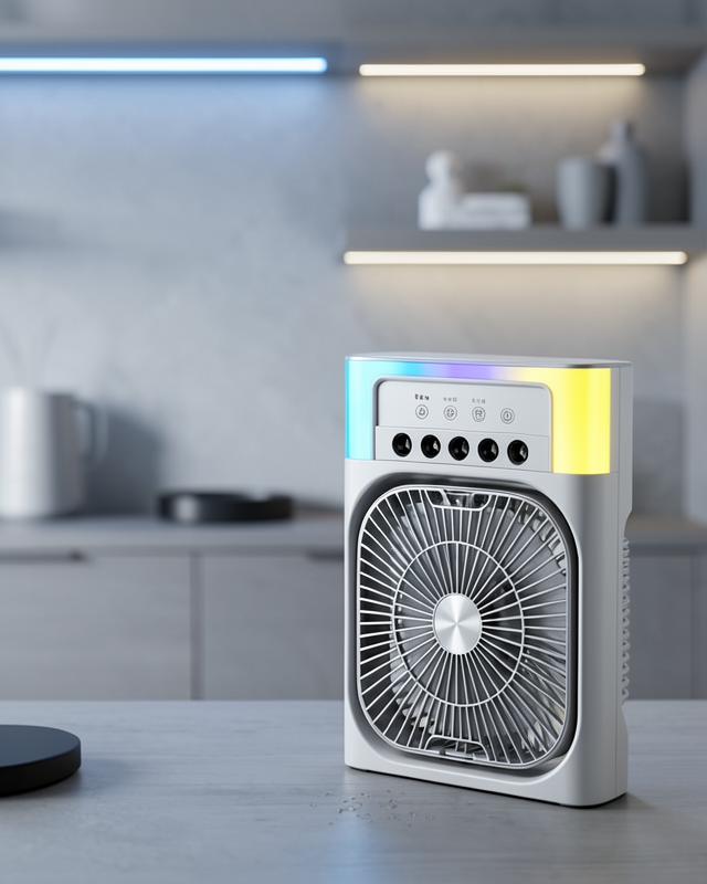 Mini Klima Fan Su Hazneli USB Şarjlı 5005-1