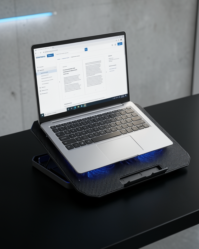 Laptop Soğutma Standı Çift Fan Mavi Işıkli UCZZZN99BİLGİSAYARFANI-4