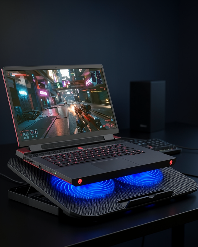 Laptop Soğutucu Stand Çift Fanlı 17 İnç Uyumlu UCZZZN99BİLGİSAYARFANI-1