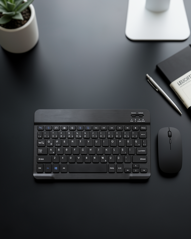 Kablosuz Klavye Mouse Seti Bluetooth İnce Sessiz UCZZZ8031KLAVYE-1