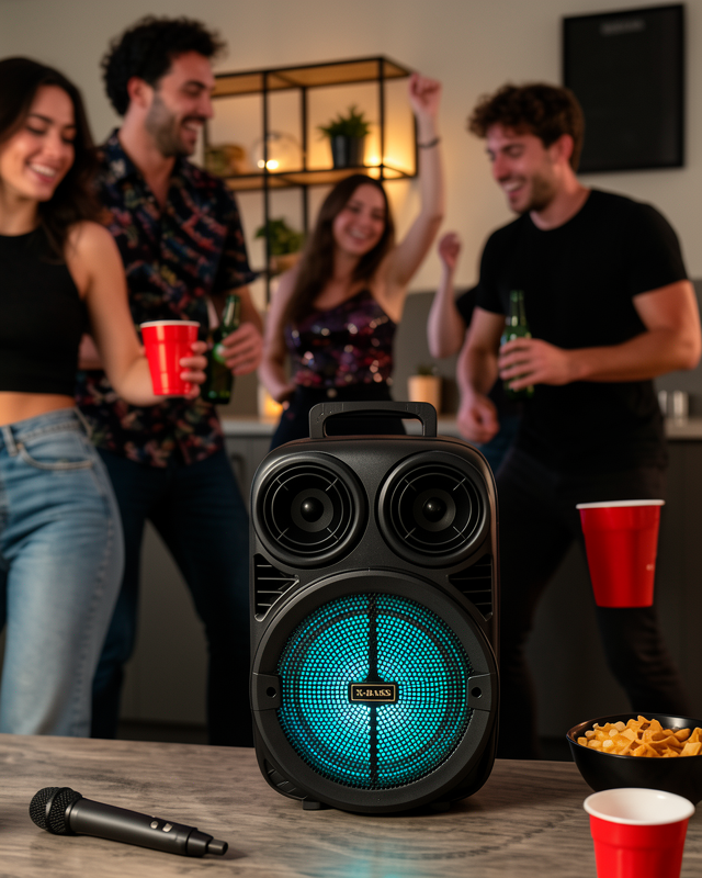 Kablosuz Karaoke Hoparlör 6.5 İnç RGB Işıklı UCZZZBT612SPEAKER-1