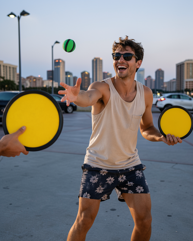 Çocuklar İçin 2 Kişilik Top Yakalama Seti UCZZZATUTOYUNSARI-3