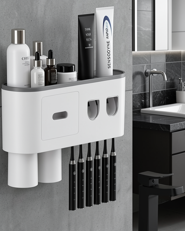 Çok Fonksiyonlu Diş Fırçası Tutucu Otomatik Dispenser Model
