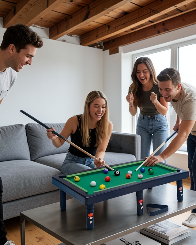 Masaüstü Bilardo Seti 5 Yaş Üzeri Çocuklar İçin UCZZZBİLARDOSETİ-3