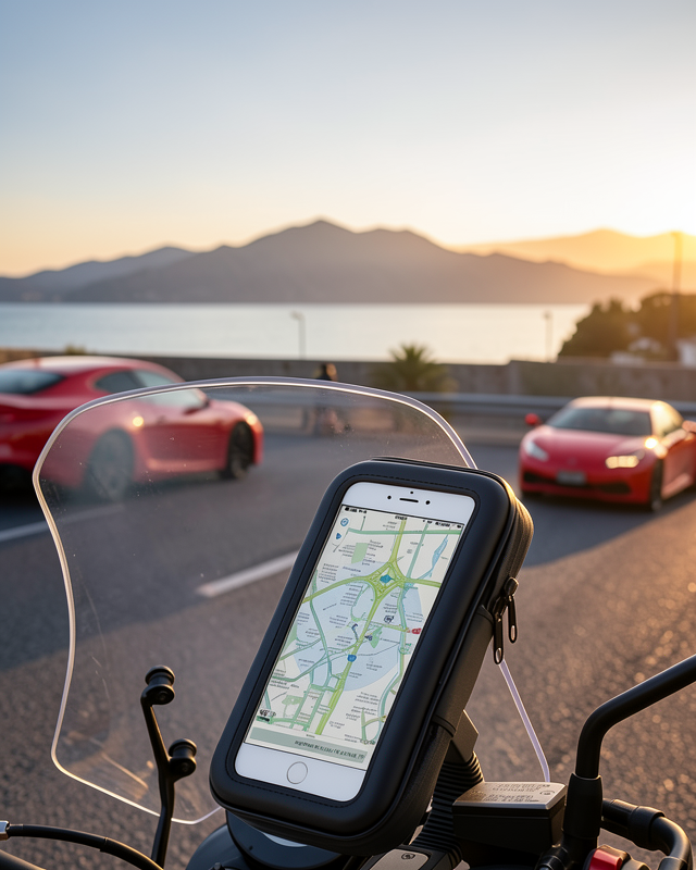 Su Geçirmez Telefon Tutucu Gidon Montajlı UCZZZT52MOTORTUTUCU-3