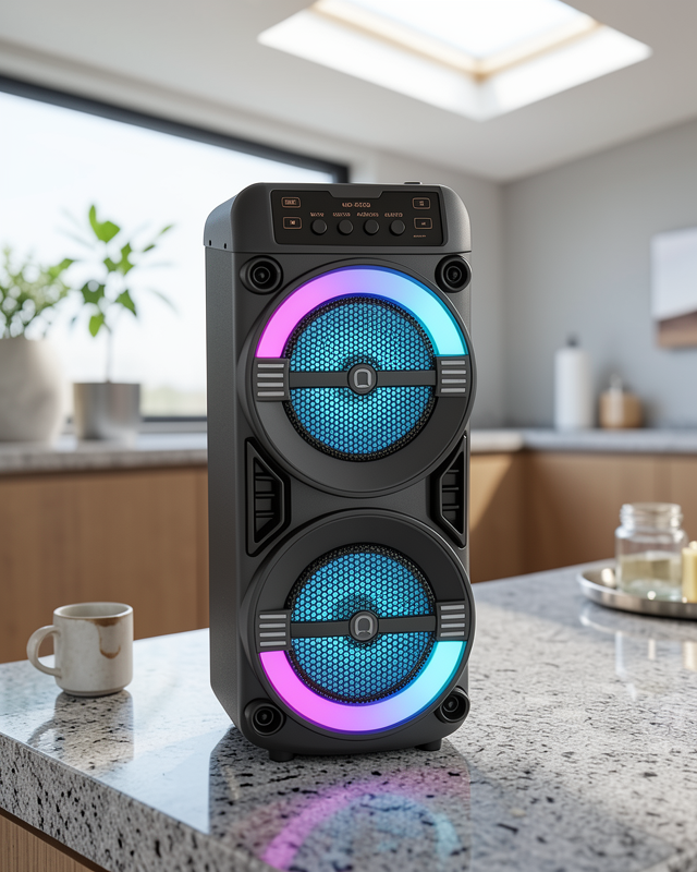 Taşınabilir Bluetooth Hoparlör RGB Işık Efekti UCZZZPG3233SPEAKER-2