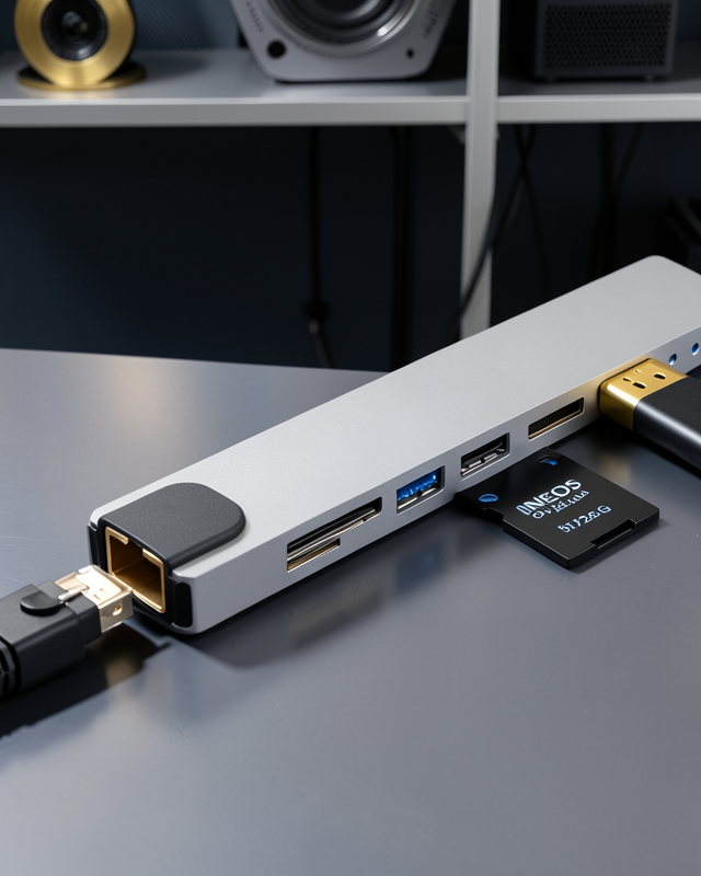 Type C Hub USB HDMI Ethernet Kart Okuyucu UCZZZMACBOOKDÖNÜŞTÜRÜCÜ-4
