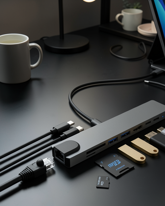 Type C Çoklu Port Hub 8 Port UCZZZMACBOOKDÖNÜŞTÜRÜCÜ