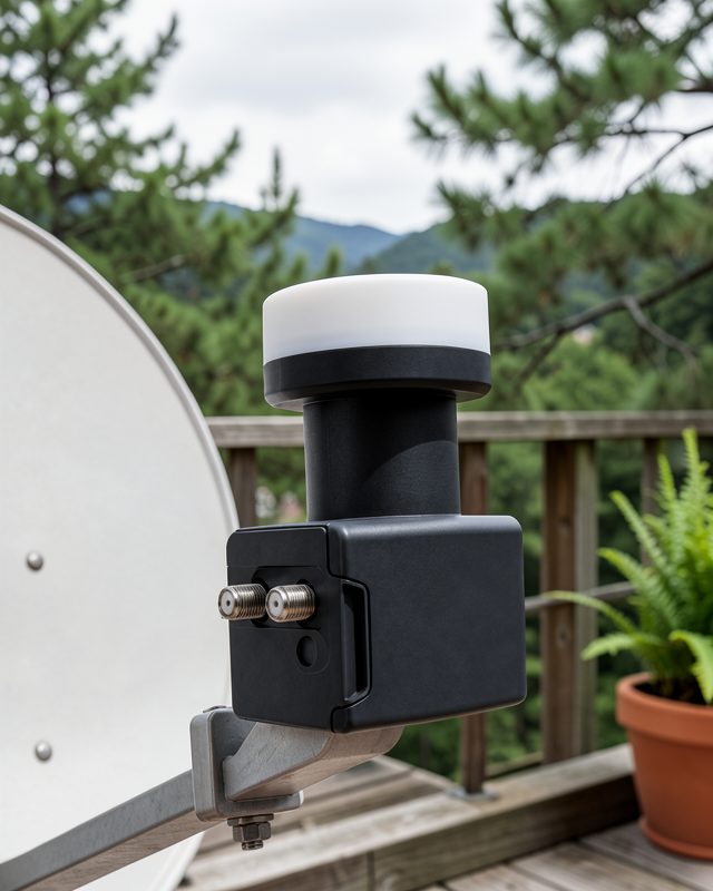 Twin LNB Çift Çıkışlı 4K Ultra HD Ku Band 0.1 dB UCZZDLYNRH200LNBIKIGIRISLI-1