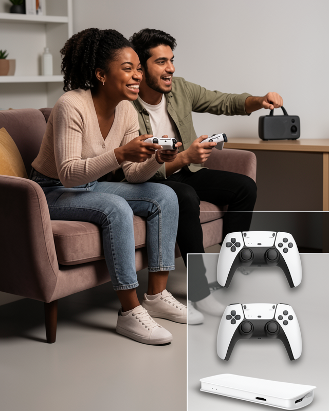 Retro Oyun Konsolu 20.000 Oyunlu Çift Gamepadli 4K HDMI UCZZZ3DGAMESTİCK-6
