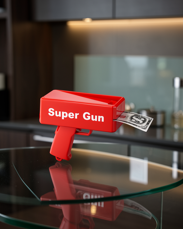 Para Saçma Tabancası Kırmızı XXUCZZZSUPERGUNNNN-1