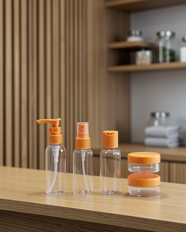 30 ml 5'li Seyahat Şişesi Seti Çantalı