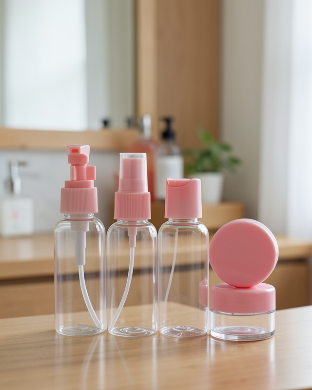 Taşınabilir 5'li Seyahat Kozmetik Şişe Seti 30 ml