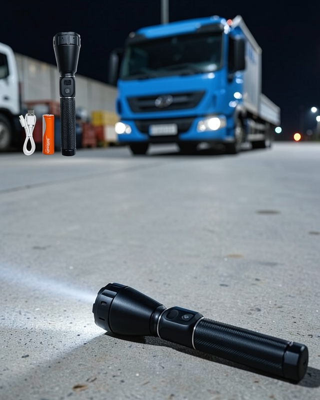 Şarjlı El Feneri Güçlü LED 9000mAh UCZZZRT260FENER-3