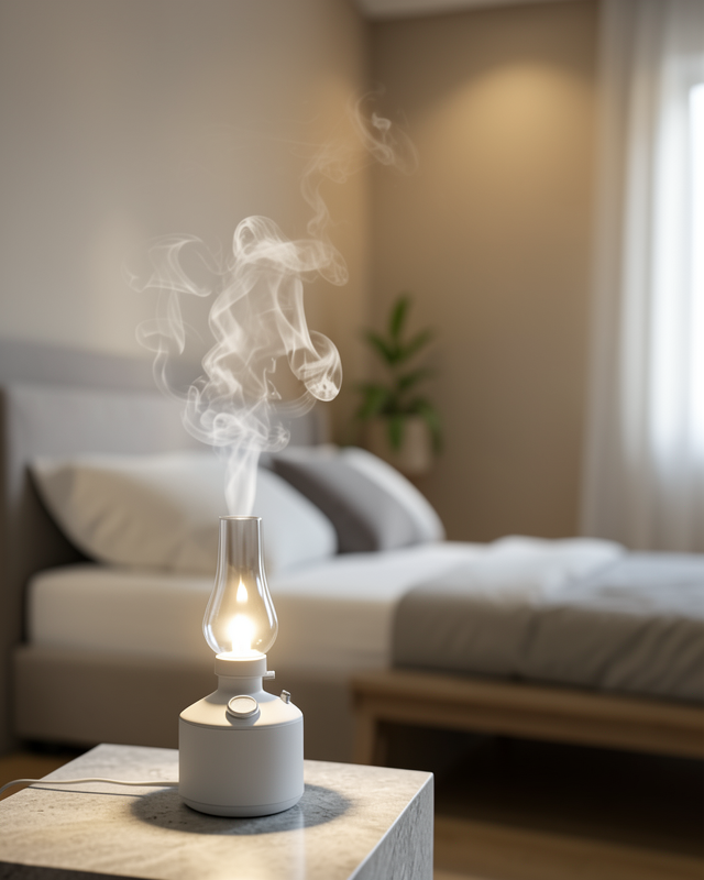 LED Işıklı Nemlendirici 280 ml Retro Tasarım XUCZZZ0621LAMBANEMLENDİRİCİ-2