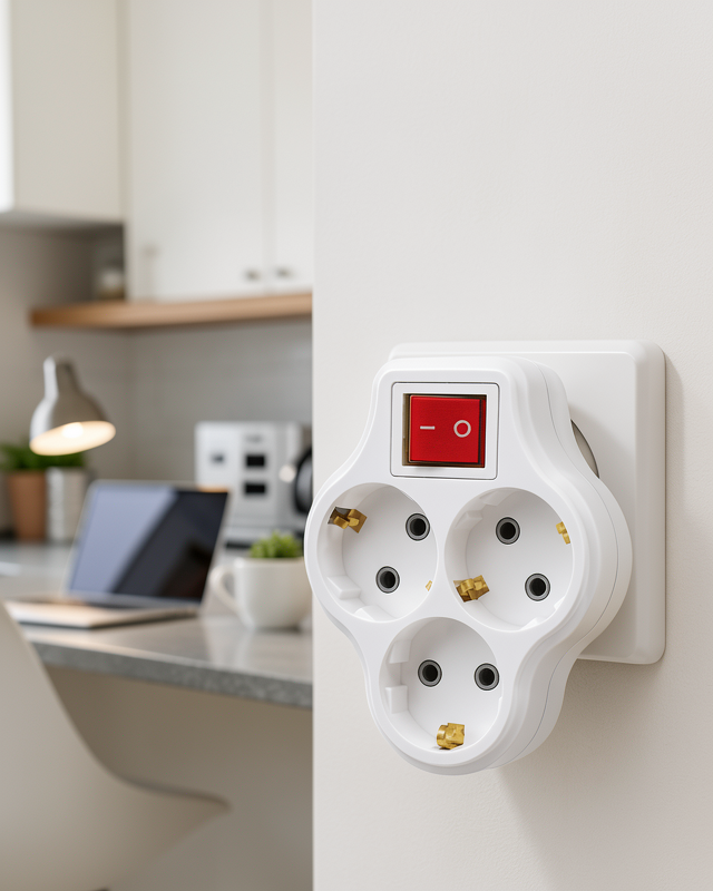 3 Çıkışlı Topraklı Priz Adaptörü UCZZDLYN3LUANAHTARLIGOLYAT-4