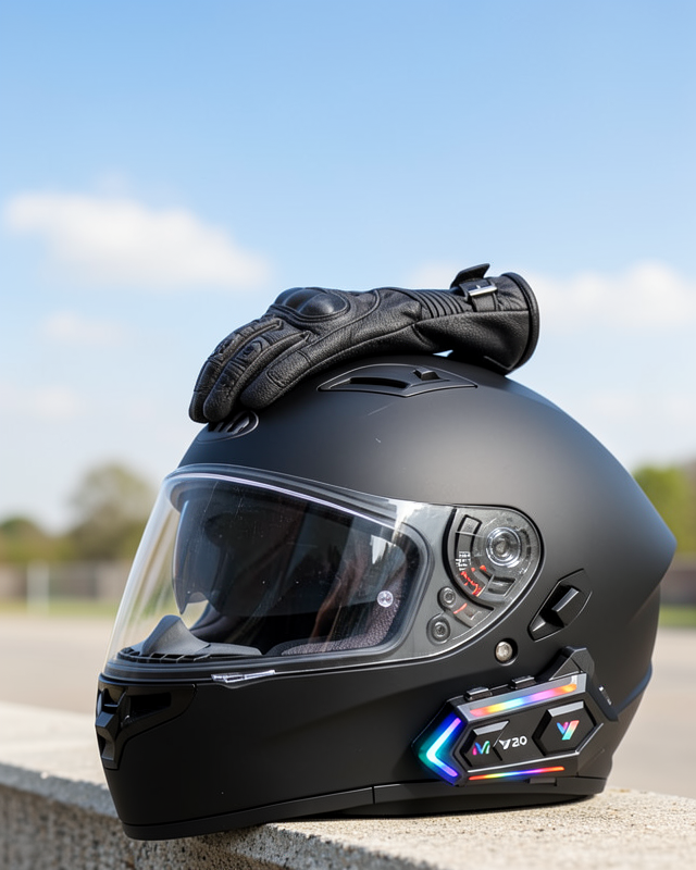 IPX6 Suya Dayanıklı Kask Kulaklık Sistemi XUCZZZY20İNTERCOM-4