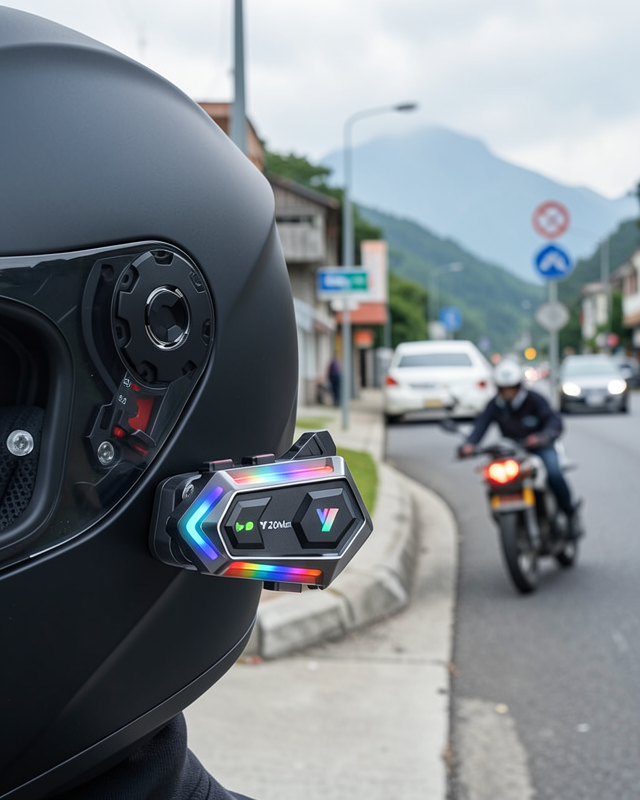 Su Geçirmez Kask Kulaklık IPX6 UCZZZY20İNTERCOM-3