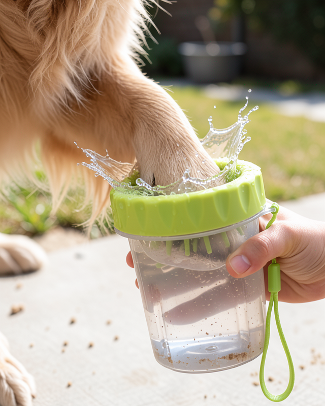 Köpek Ayak Temizleme Kabı 4 L Hacimli UCZZZKÖPEKAYAKYIKAMA-4