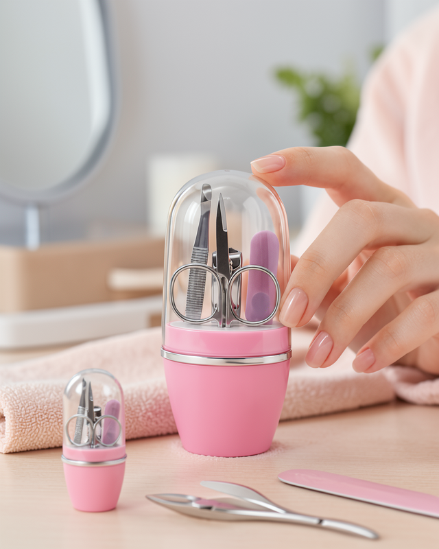 Manikür Pedikür Seti 4 Parça Pembe UCZZZ4LÜMANİKÜRSETİ-7