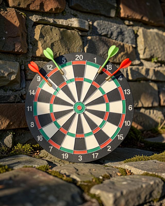 17 İnç Dart Tahtası Seti 4 Adet Dart Oku Dahil UCZZZ17İNÇDART-1