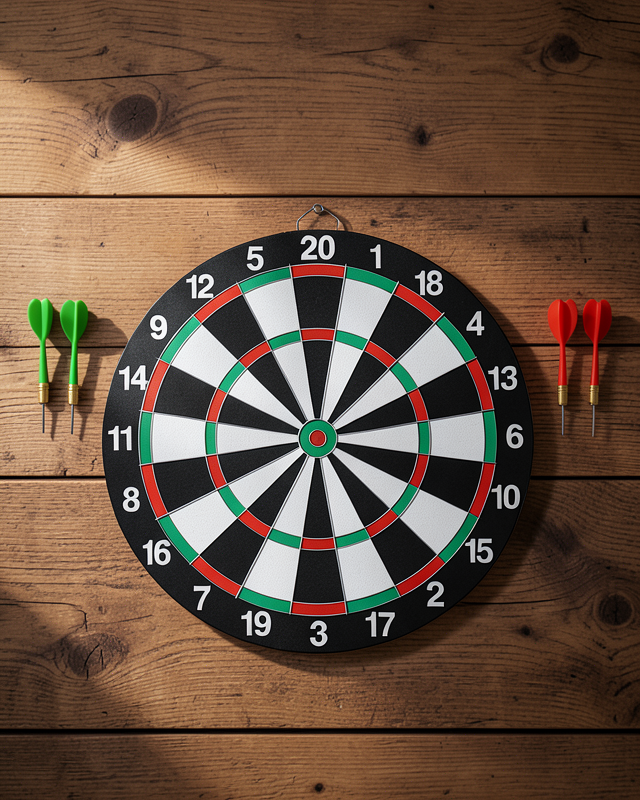 12 İnç Dart Tahtası 4 Dart Oku Dahil UCZZZ12İNÇDART-3