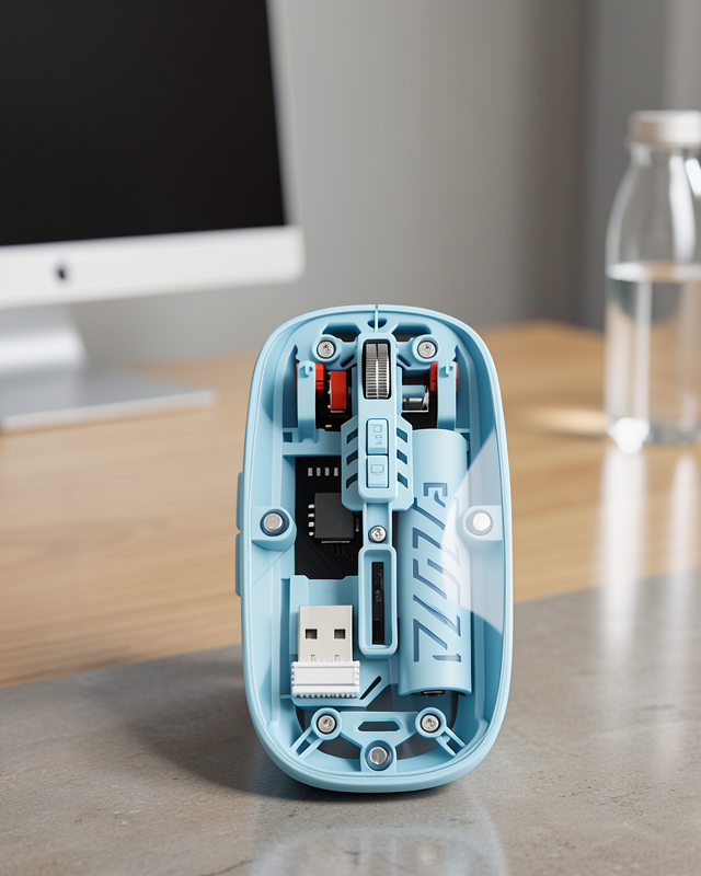 Kablosuz Mouse Bluetooth 5.2 ve 2.4G USB Çift Mod UCZZZM223MOUSEMAVİ