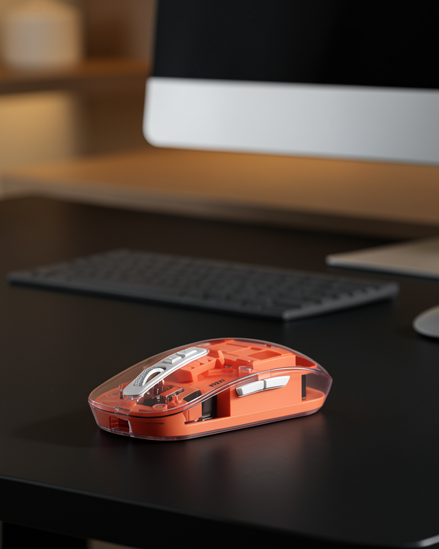 Sessiz Tıklamalı Şeffaf Bluetooth USB Mouse UCZZZM223MOUSETURUNCU-3