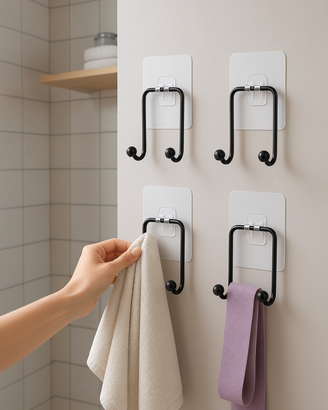 4'lü Duvar Tipi Yapışkanlı Askı Seti UCZZDLYNLTIKLIYAPISKANLIASKI4-4