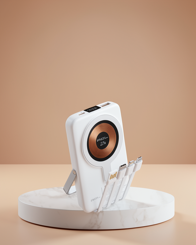 Taşınabilir Powerbank 122-1 Kablosuz ve Kablolu Şarj