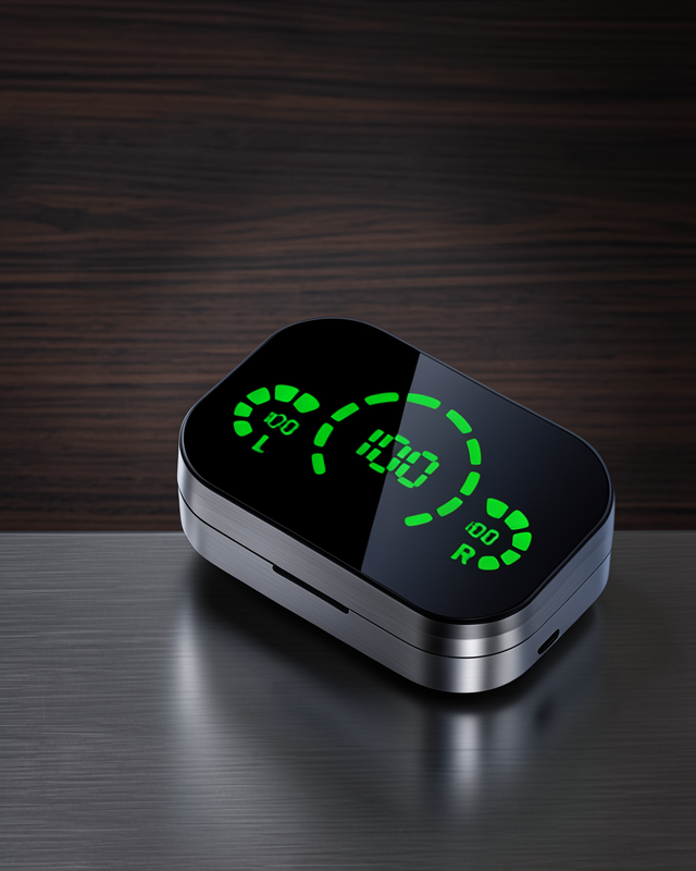 Kablosuz Bluetooth Kulaklık Telefon Şarjlı Dijital Gösterge