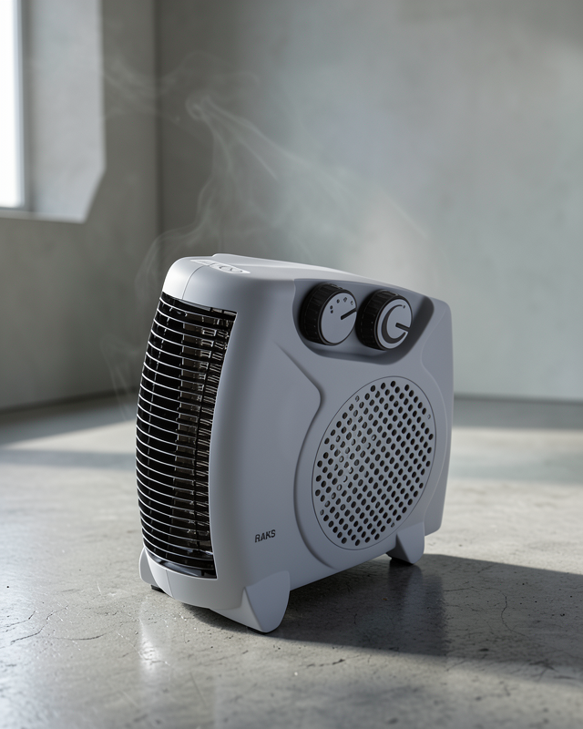 Fanlı Elektrikli Isıtıcı Termostatlı UCZZZBF20BLACKISITICI