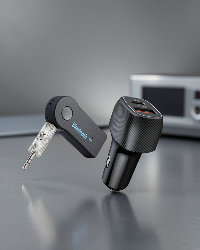 Araç İçi Bluetooth Müzik Kiti + Type-C PD Şarj Seti UCZZZAUXKİTARAÇŞARJSET-2