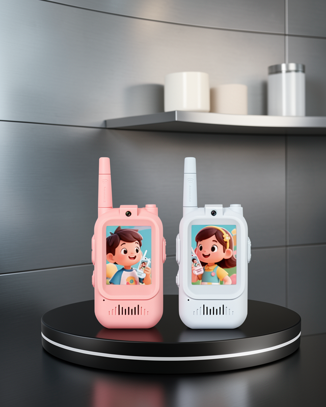 Görüntülü Walkie Talkie Çocuklar İçin Uzun Mesafe Model UCZZZVDO1TELSİZ-1