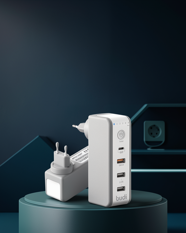 30W Type-C Şarj Cihazı Zamanlayıcılı 2 Port