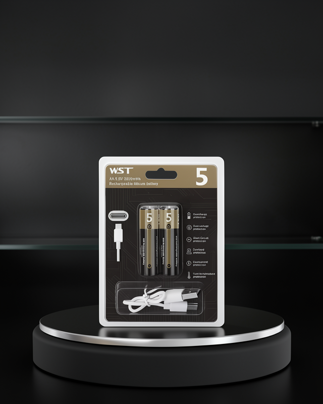 AA Lityum Pil 1.5V Type-C Şarjlı Çiftli Paket UCZZZSAATPİLİİ-3