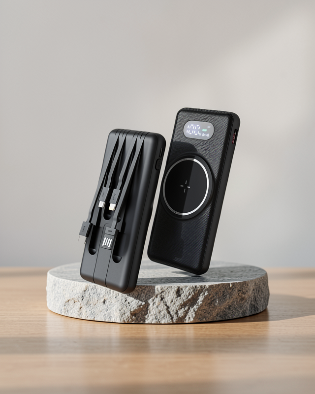 Powerbank 10000 Mah LED Ekranlı Dahili Kablolu UCZZZPWPG10POWERBANKKKKK1-1