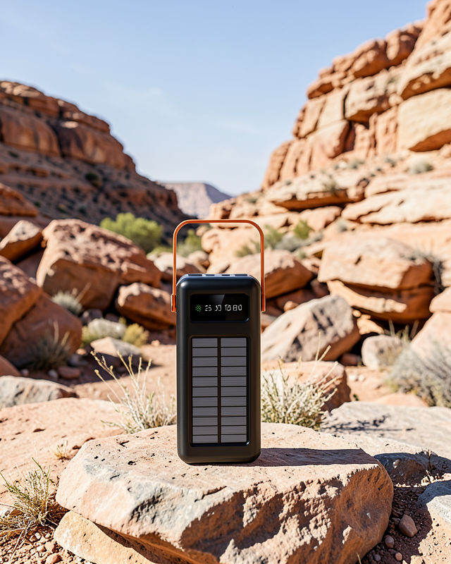 80000 mAh Güç Bankası Göstergeli Solar Şarj Cihazı UCZZZ2080POWERBANK-3
