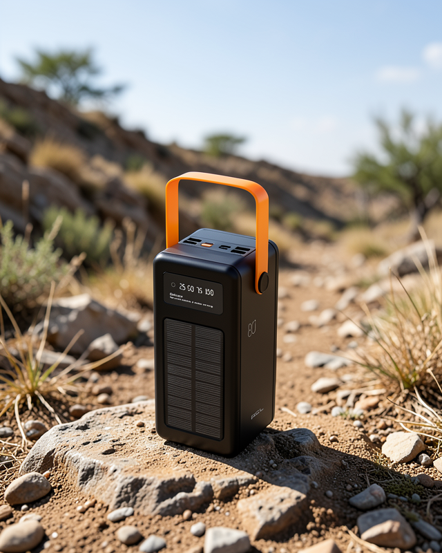 Güneş Enerjili Powerbank 80000 mAh 4 Kablo Entegre UCZZZ2080POWERBANK-1