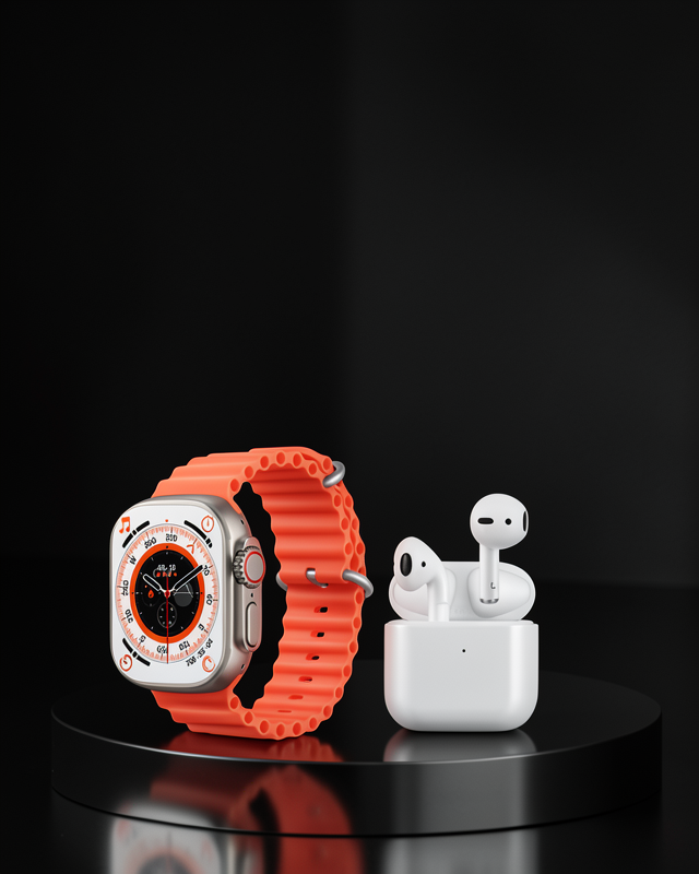Akıllı Saat Kulaklık Seti 45 mm Geniş Ekran Watch 9 Max UCZZZSERİ9SET-1