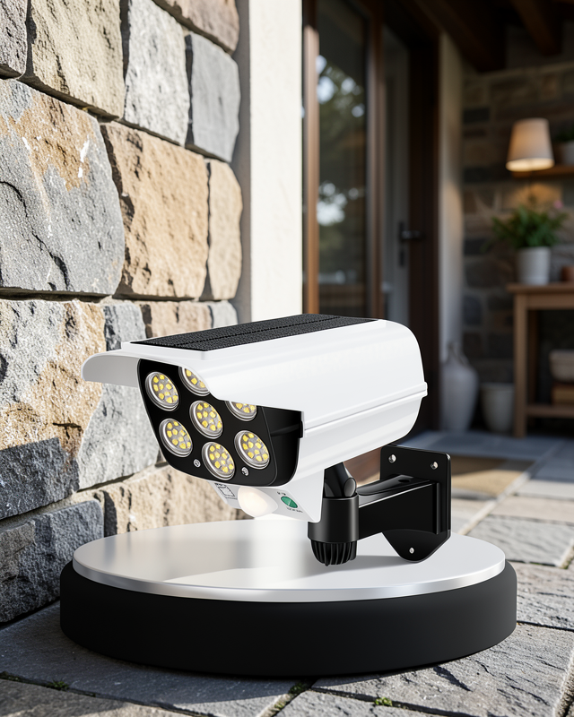 Solar Şarjlı Kamera Tasarımı LED Duvar Lambası UCZZZV070SOLARLAMBA-4