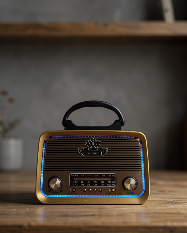 Ahşap Nostaljik Radyo Bluetooth USB SD Kart Destekli UCZZZV01NOSTALJİ-1