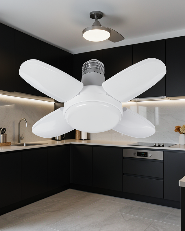 Katlanabilir 4 Kollu LED Ampül 6000 Lumen VM60