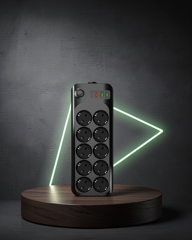 10'lu Grup Priz USB Type-C Hızlı Şarj 2500W UCZZZ10LUPRİZ