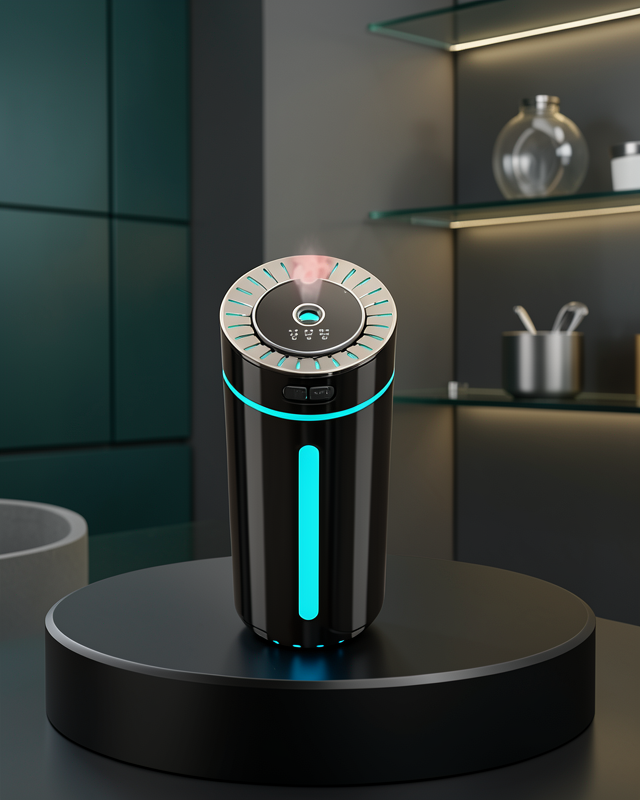 Ultrasonik Hava Nemlendirici Aromaterapi LED Işığı UCZZZH10ARAÇNEMLENDİRİCİ-3