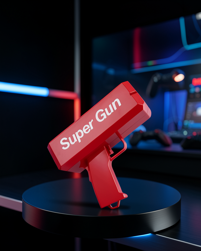 Para Saçma Makinesi Kırmızı Model XXUCZZZSUPERGUN-1-1