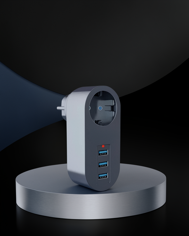 Termal Korumalı 3'lü USB Priz UCZZZ3400PRİZ-2