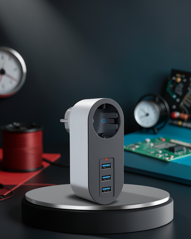 Akım Korumalı 2500W Priz 3 USB Çıkışlı UCZZZ3400PRİZ-1