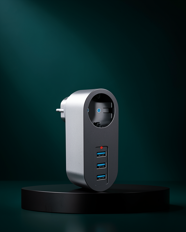Güvenli Priz 3 USB Çıkışı 2500W Termal Koruma UCZZZ3400PRİZ