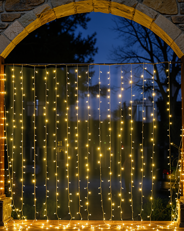 4 metre şelale LED ışık perde UCZZZKSAÇAKLI4METREPERDELED-1